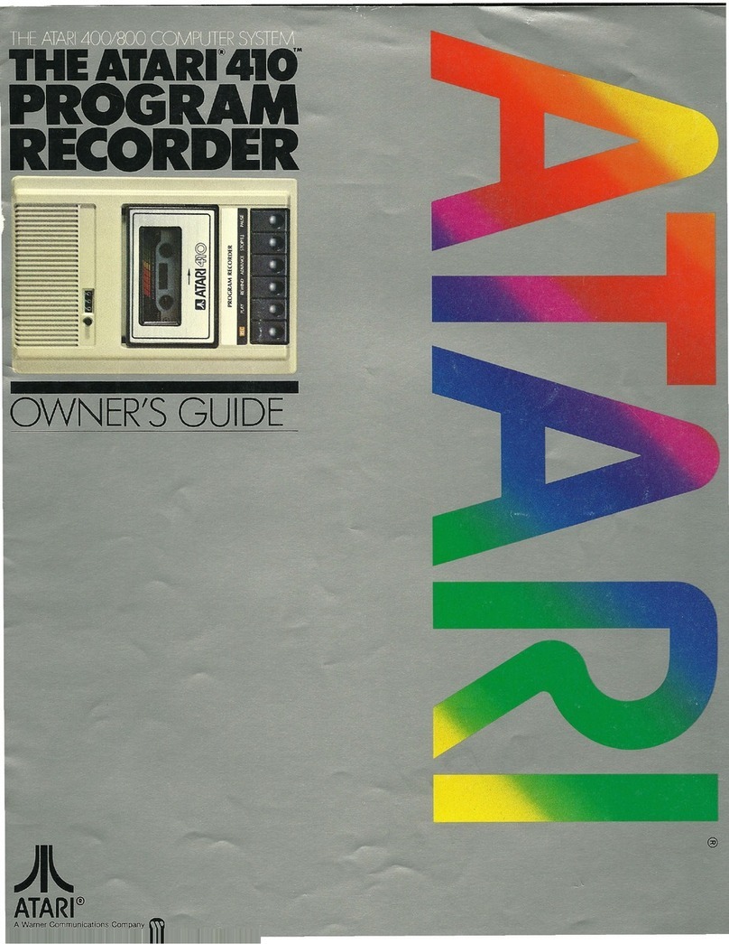 Atari 400 User manual