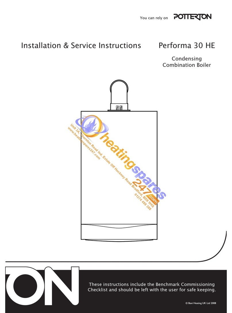 Potterton Performa 30 HE Installation & service instructions