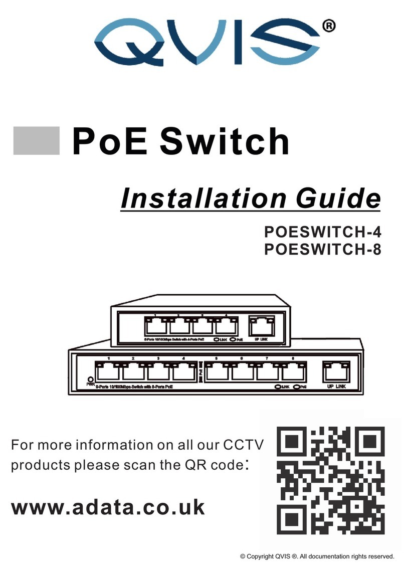 Qvis POESWITCH-4 User manual