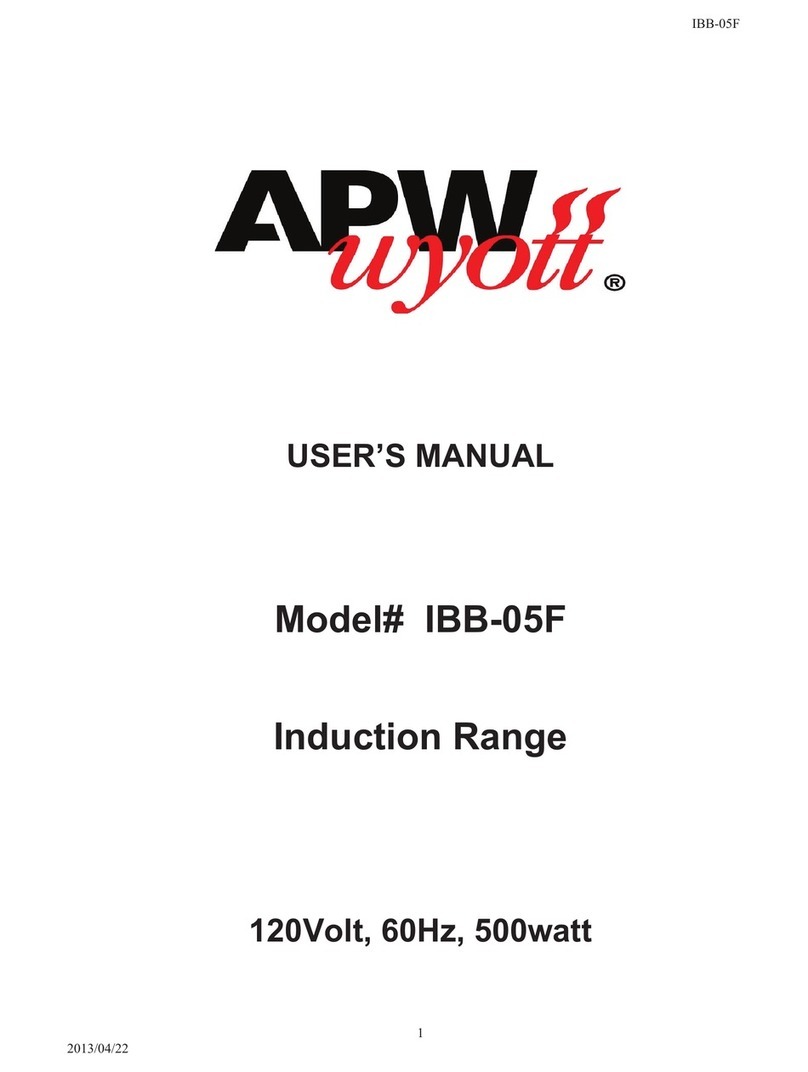 APW Wyott IBB-05F User manual