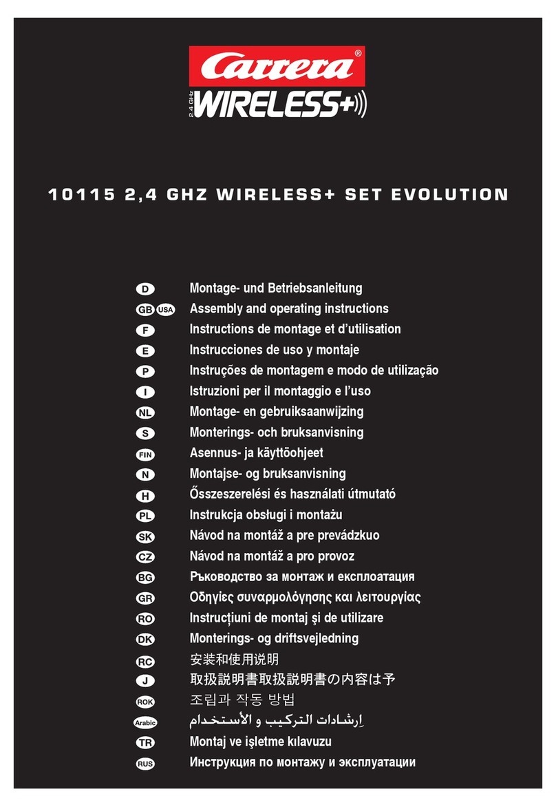 Carrera Wireless+ 10115 Assembly and operating instructions