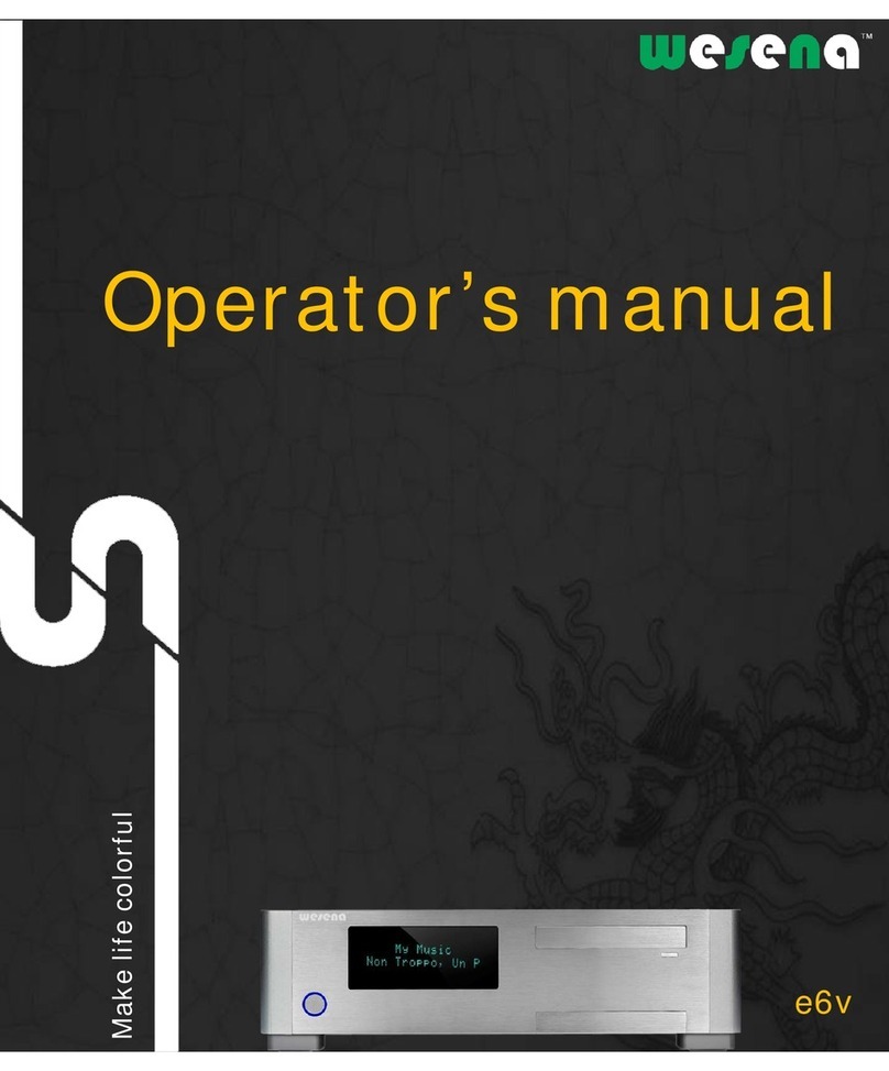 Wesena e6V Operator's manual