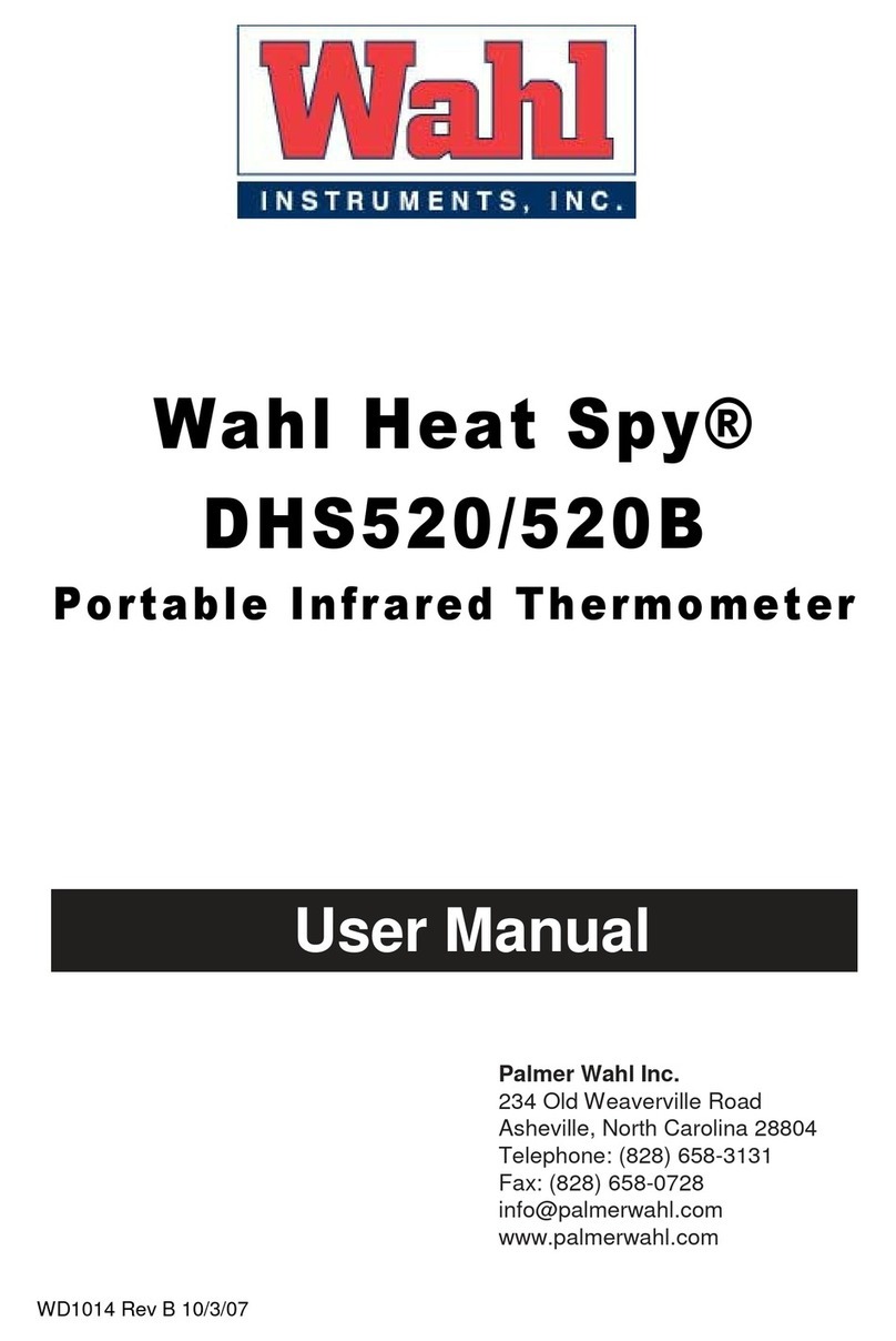 Wahl Heat Spy DHS520 User manual Wahl Heat Spy DHS520 User manual