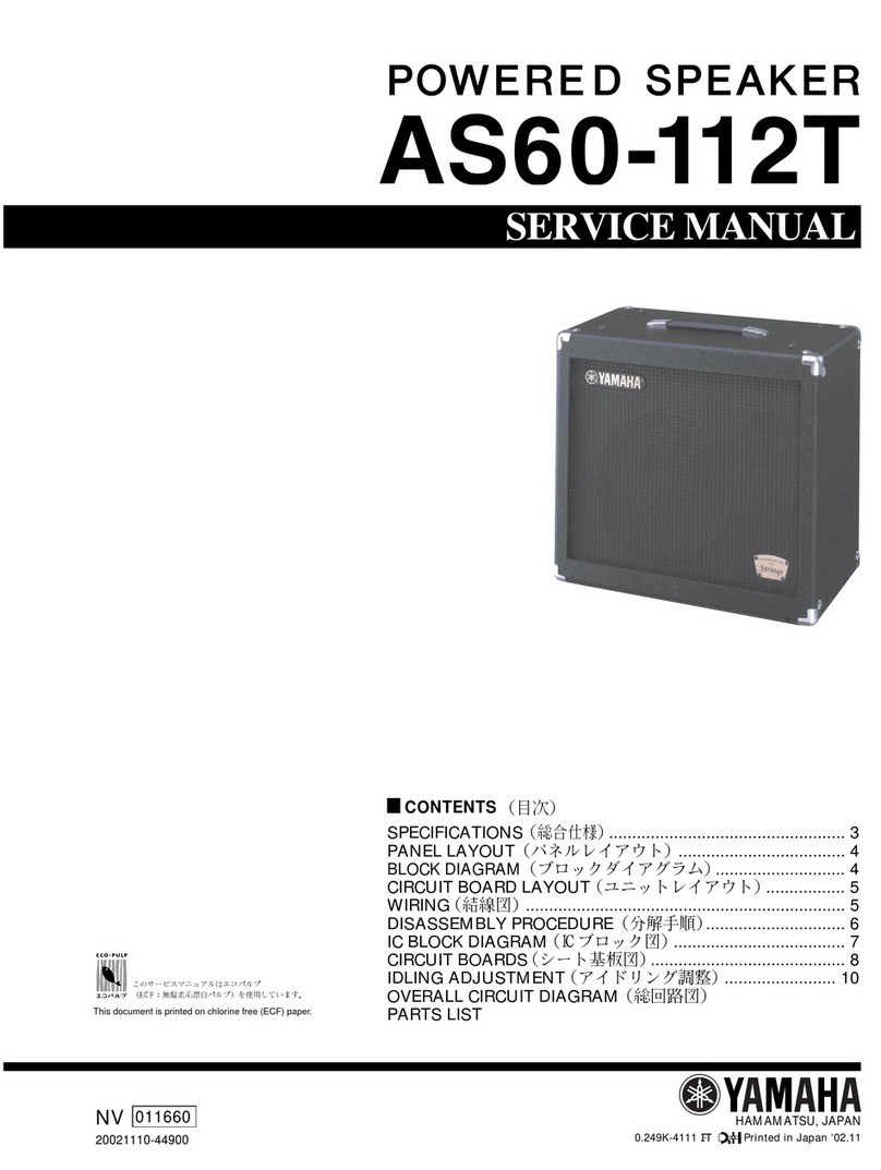 Yamaha AS60-112T User manual