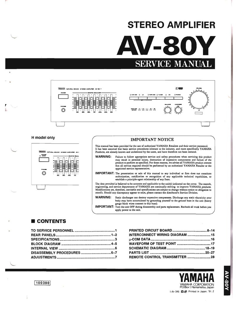 Yamaha AV-80Y User manual
