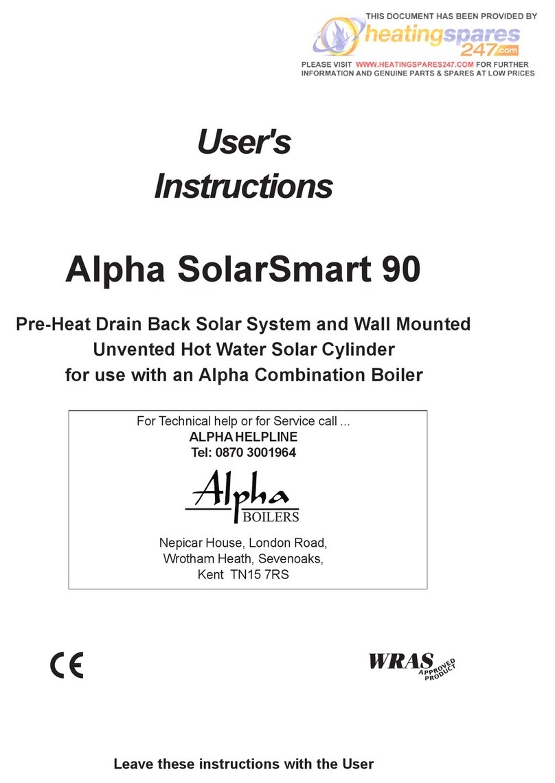 Alpha SolarSmart 90 Installation instructions