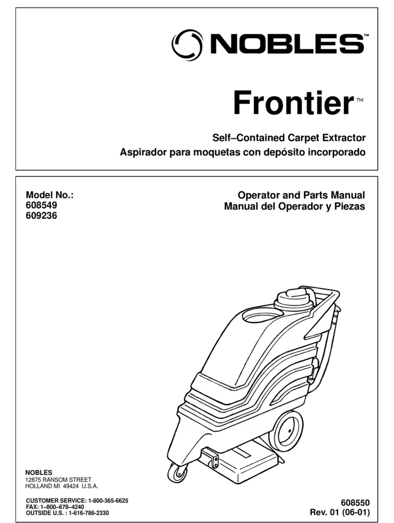 Nobles Frontier 608549 Operator and parts manual