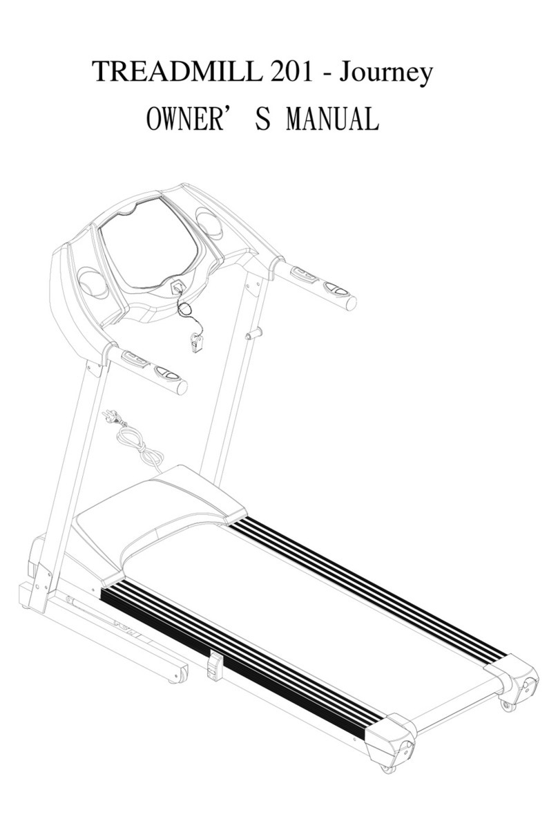 GPI Sports & Fitness TREADMILL 201 - Journey owner's manual