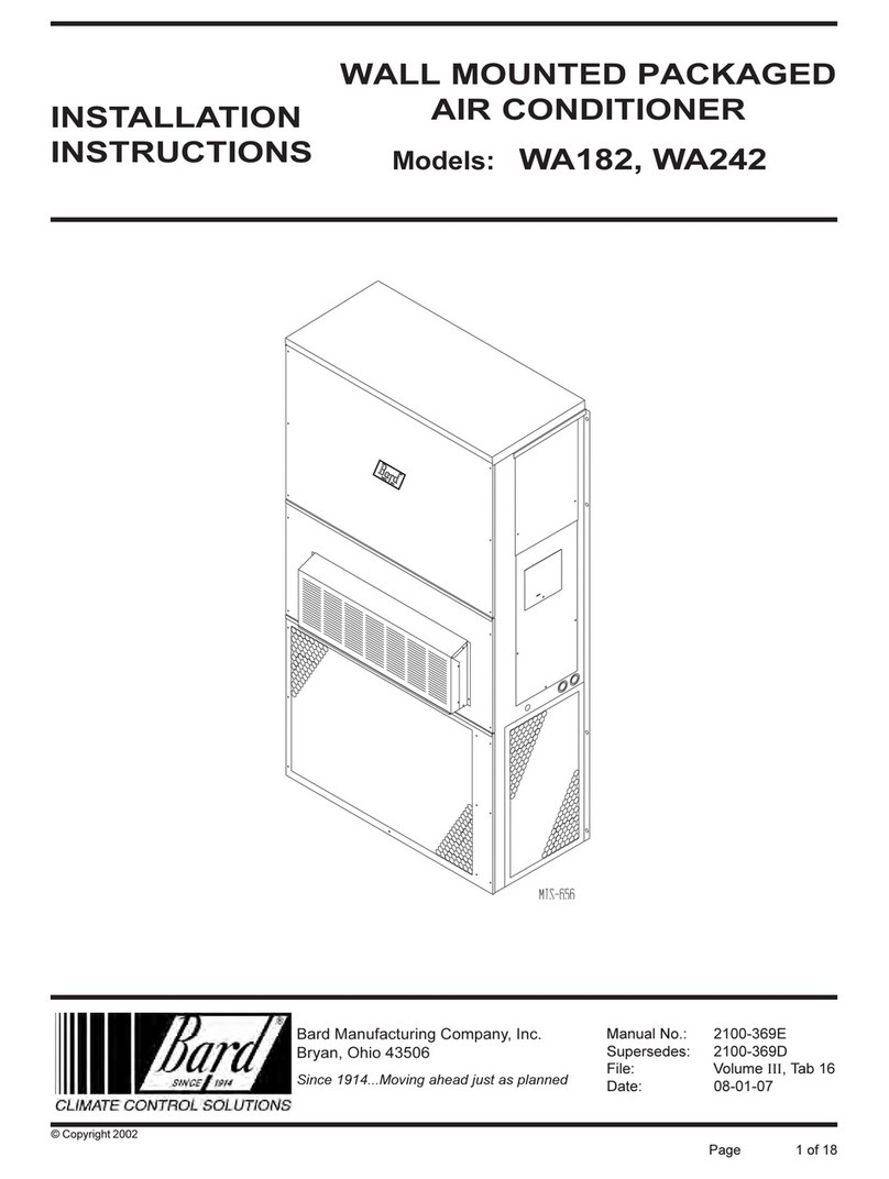 Bard WA182 User manual