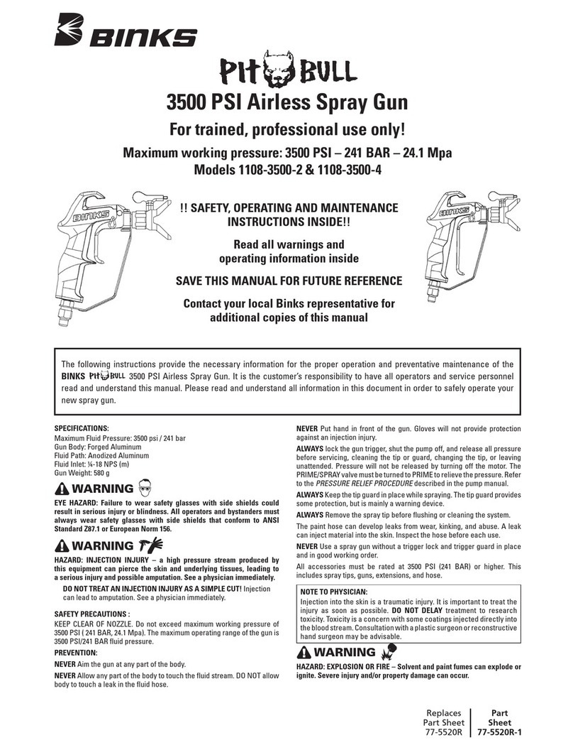 Binks PitBull 1108-3500-2 Maintenance and service guide