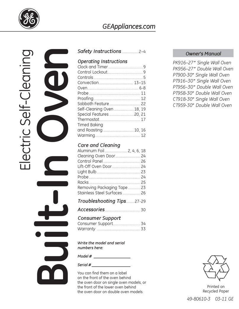 GEAppliances PK916 owner's manual