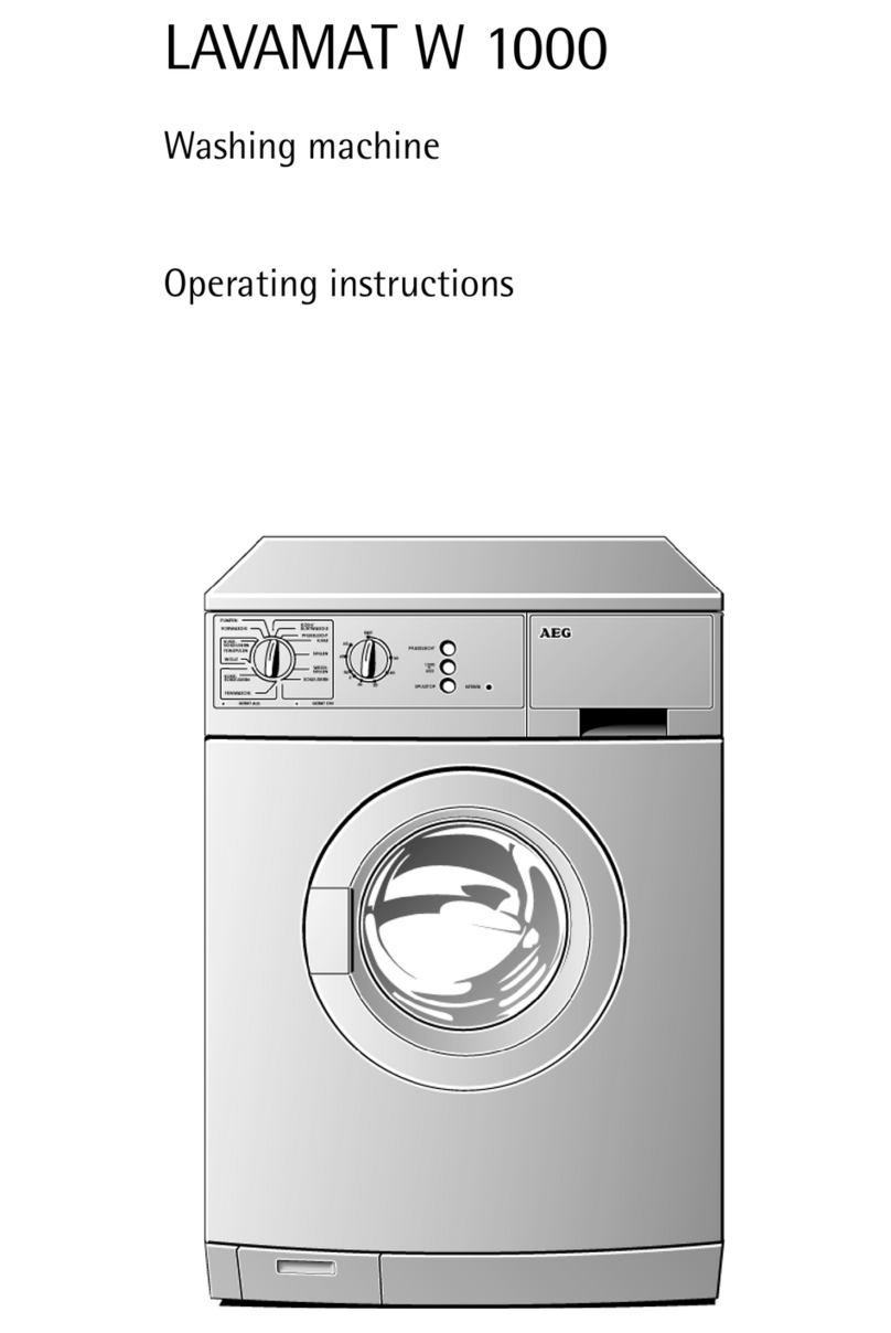 AEG LAVAMAT W 1000 User manual