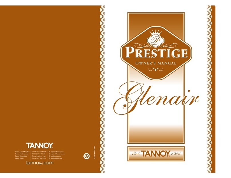 Tannoy Prestige Glenair User manual Tannoy Prestige Glenair User manual