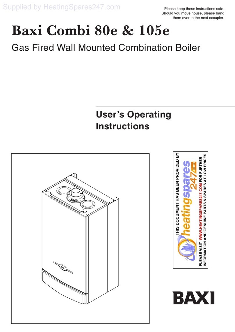 Baxi Combi 80e Operation instructions