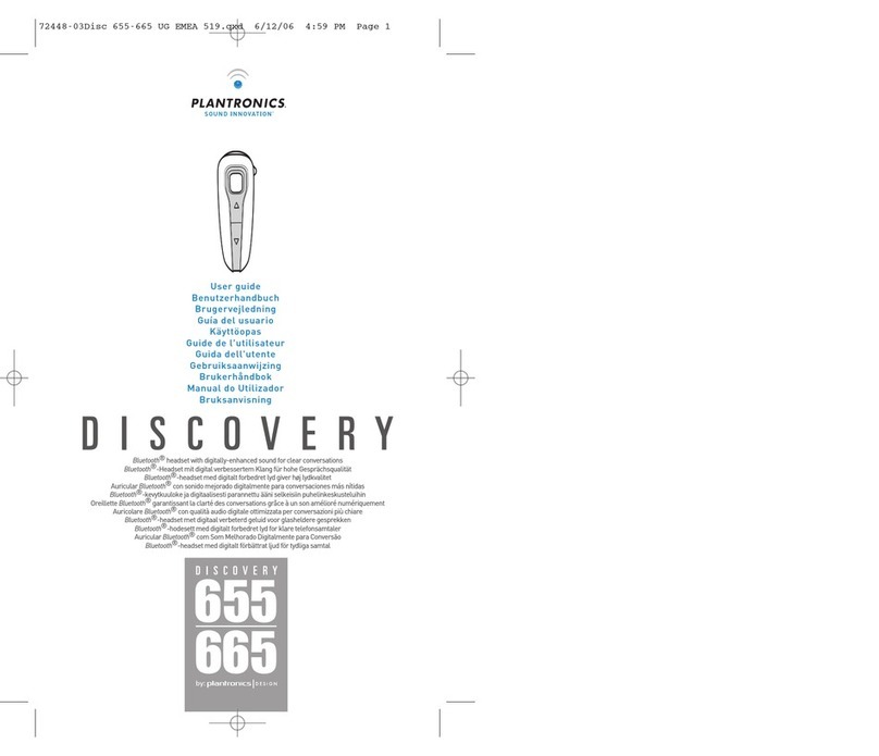 Plantronics DISCOVERYTM 655 User manual
