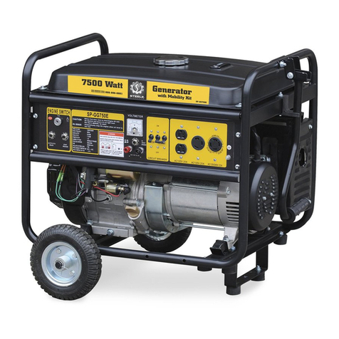 STEELE PRODUCTS SP-GG750E owner's manual