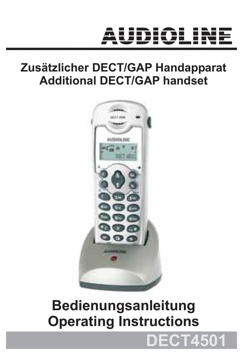 AUDIOLINE DECT4501 operating instructions