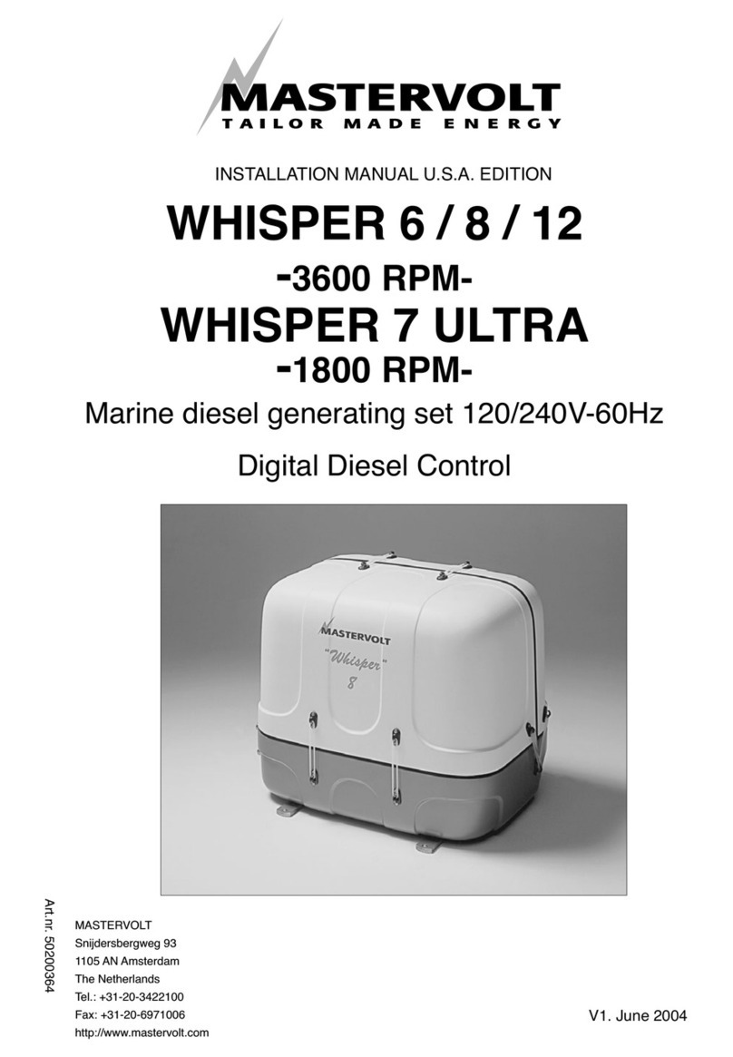 Mastervolt Whisper 6 User manual