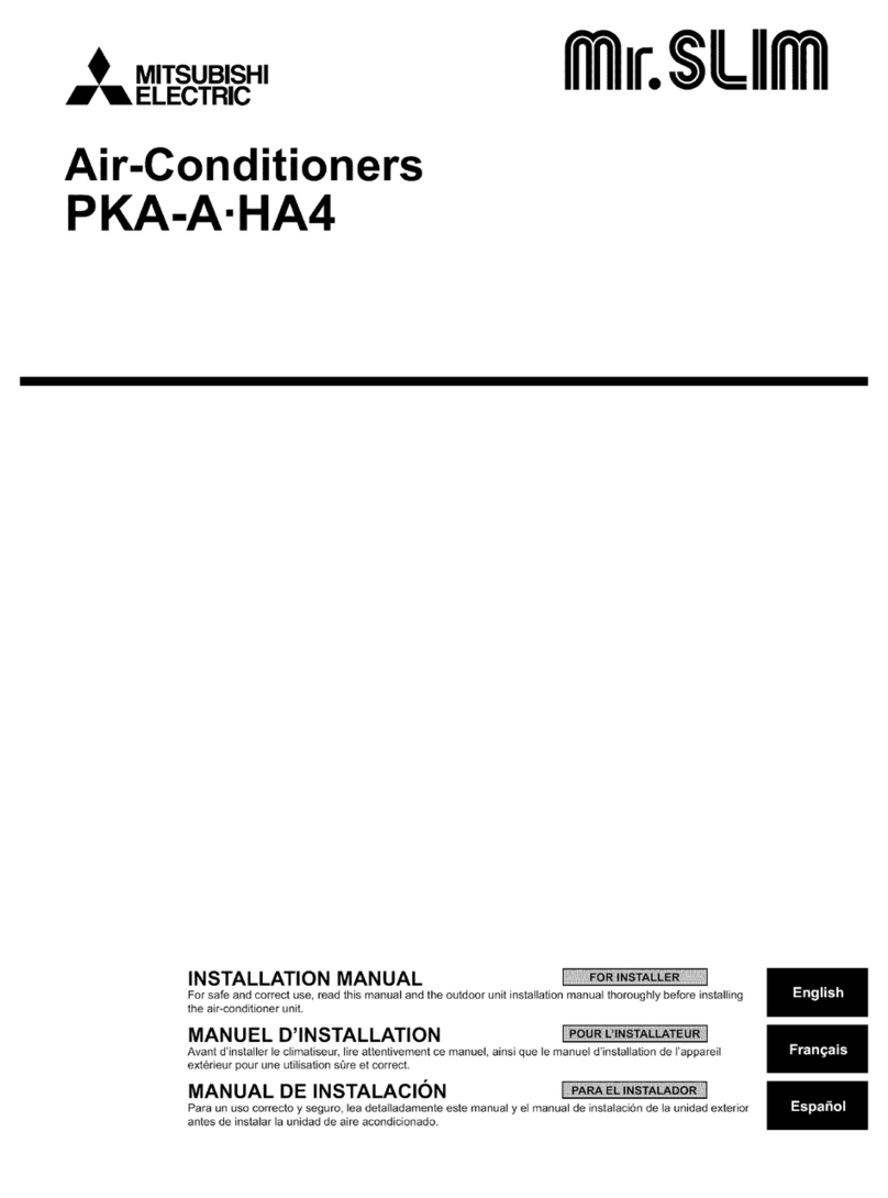 Mitsubishi Electric Mr. Slim PKA-A-HA4 User manual