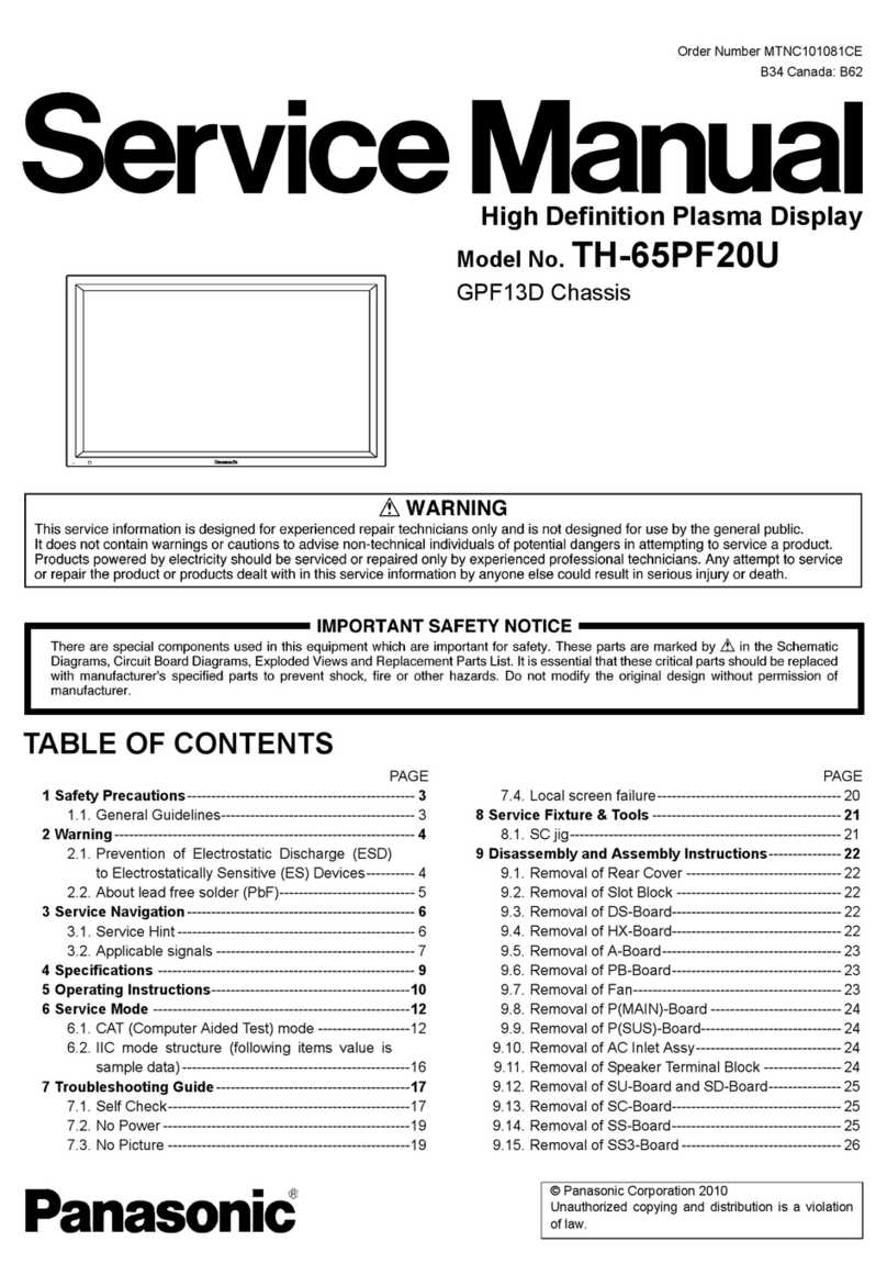 Panasonic TH-65PF20U User manual