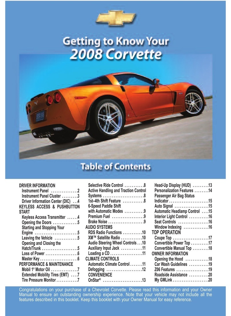 Chevrolet 2008 Corvette Navigation System Assembly instructions