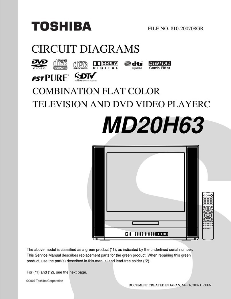 Toshiba MD20H63 Service manual Toshiba MD20H63 Service manual