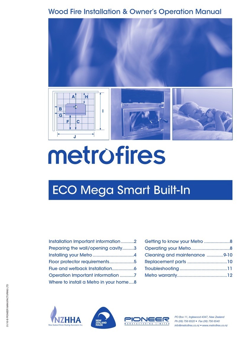 metrofires ECO Mega Smart Built-In installation & owner's operation manual metrofires ECO Mega Smart Built-In installation & owner's operation manual