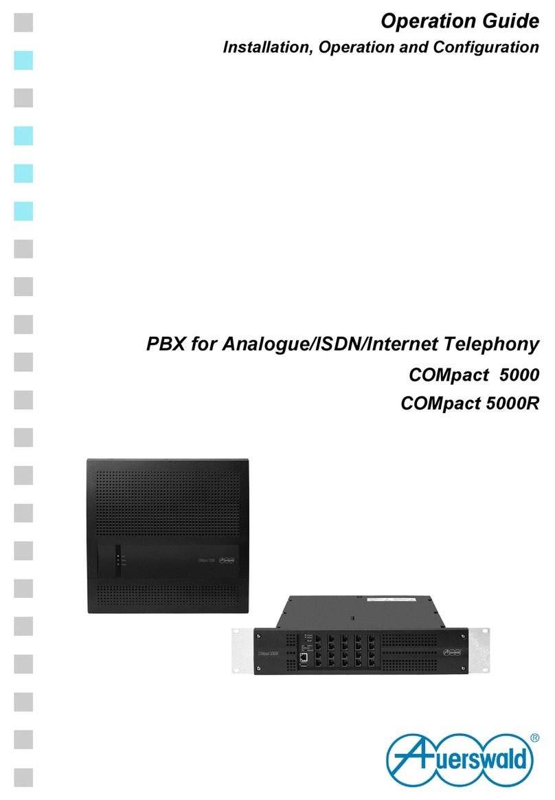 Auerswald COMpact 5000 Operation guide