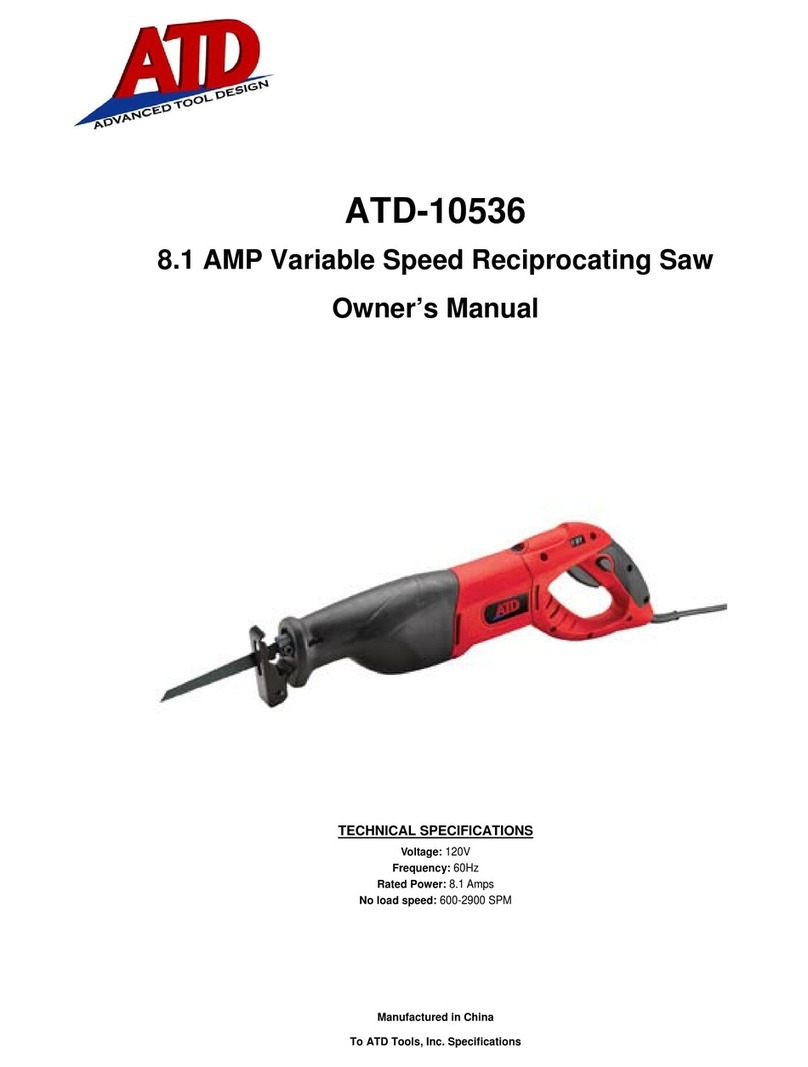 ATD Tools ATD-10536 owner's manual