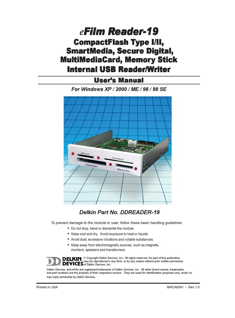Delkin Devices eFilm Reader-19 user manual