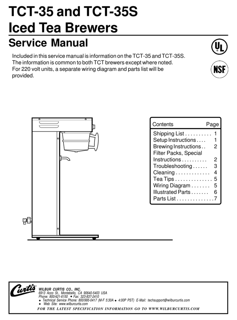 Curtis TCT-35 User manual Curtis TCT-35 User manual