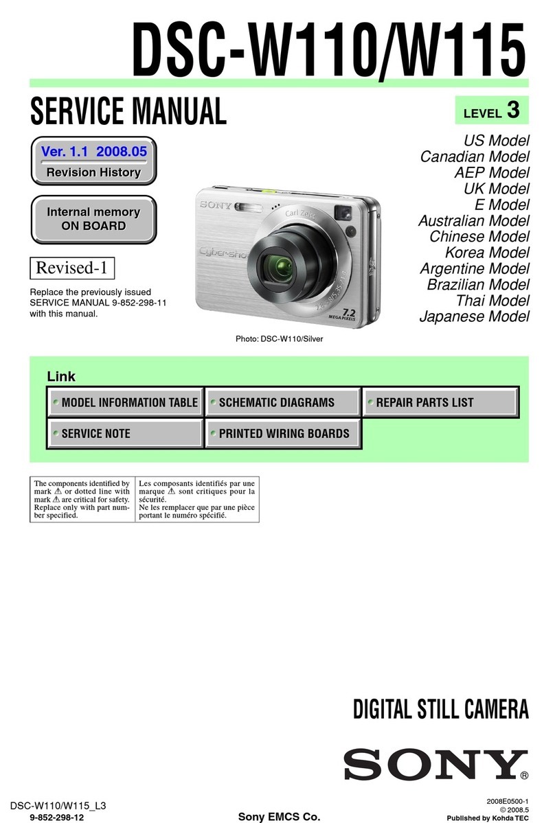 Sony Cybershot,Cyber-shot DSC-W110 User manual