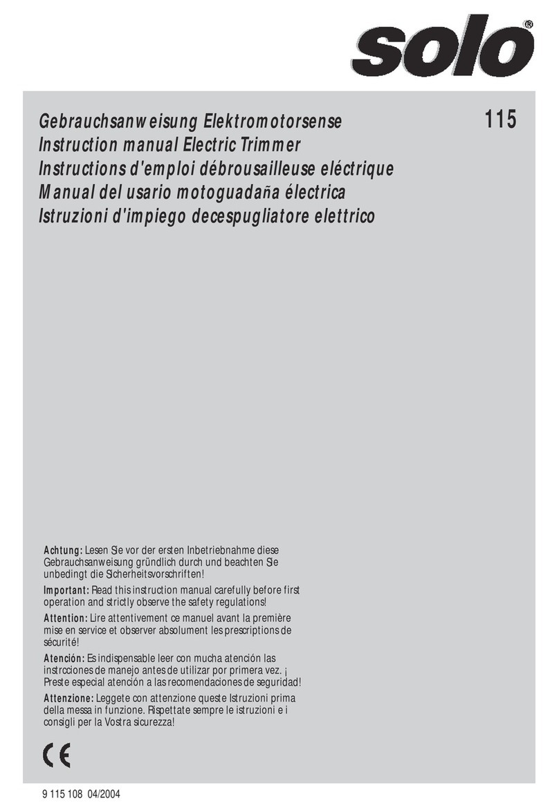 Solo 115 instruction manual