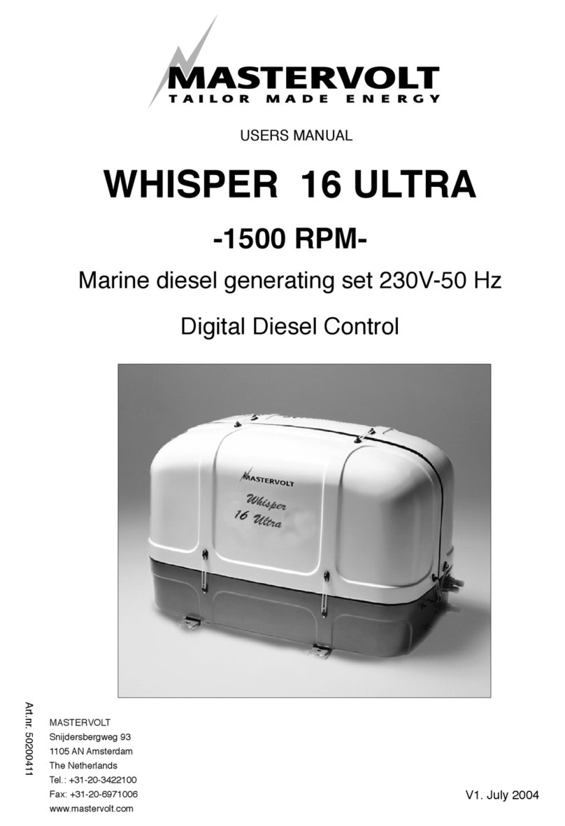 Mastervolt WHISPER16 ULTRA User manual