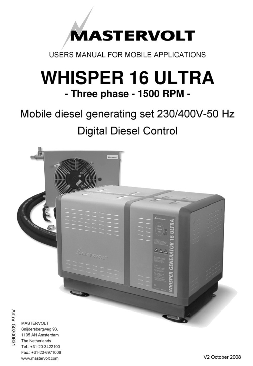 Mastervolt WHISPER 16 ULTRA user manual
