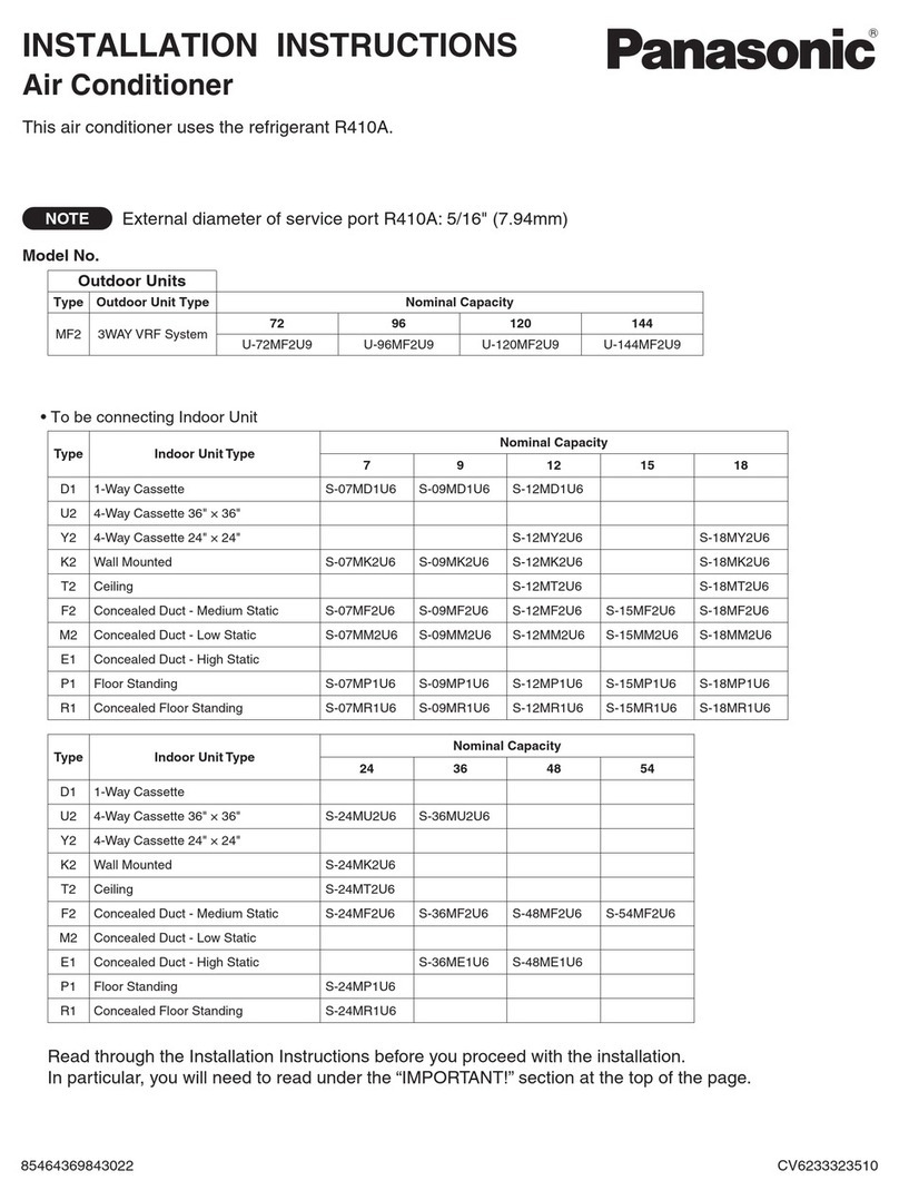 Panasonic U-72MF2U9 User manual