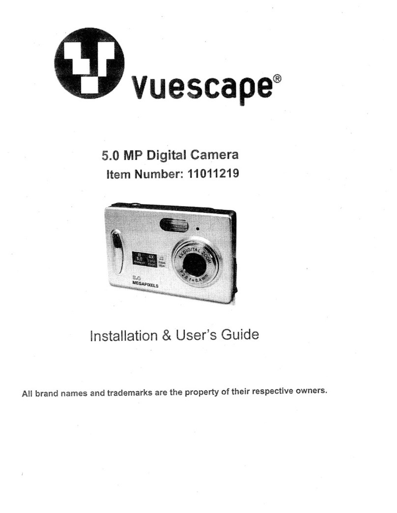 Vuescape 11011219 Installation and user guide