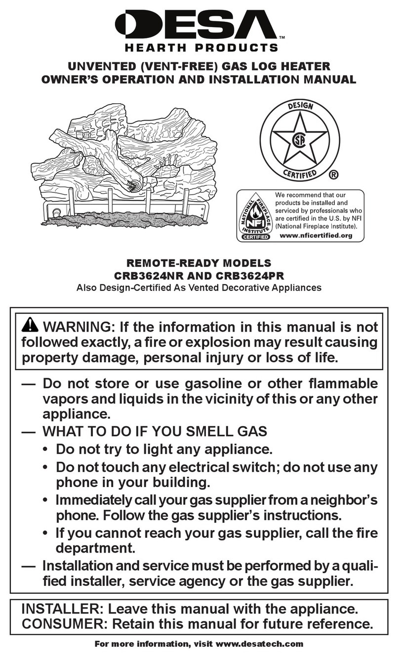 Desa CRB3624NR Quick start guide Desa CRB3624NR Quick start guide