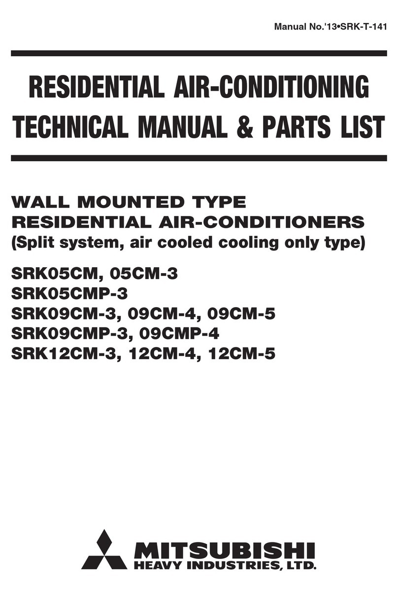 Mitsubishi Heavy Industries SRK05CM User manual Mitsubishi Heavy Industries SRK05CM User manual