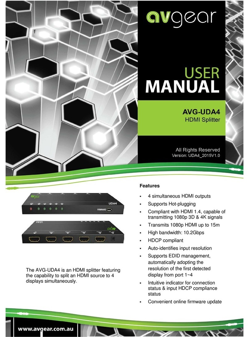 AVGear AVG-UDA4 DA user manual