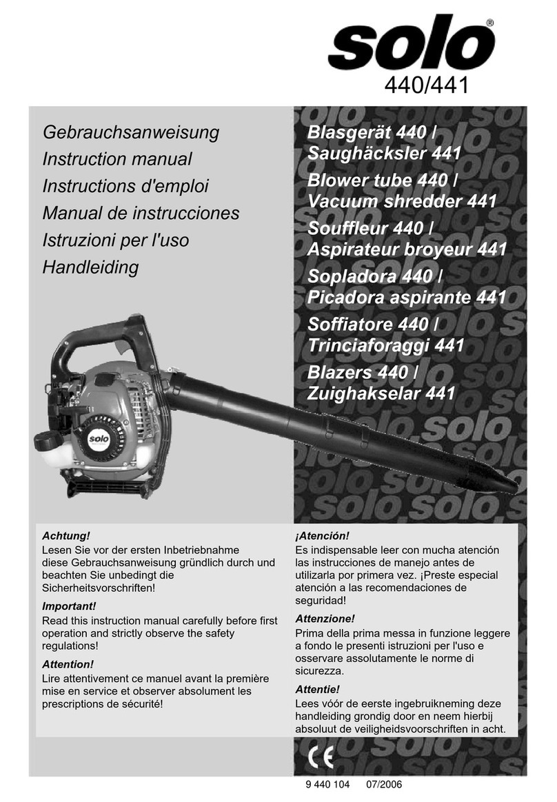 Solo 440 instruction manual