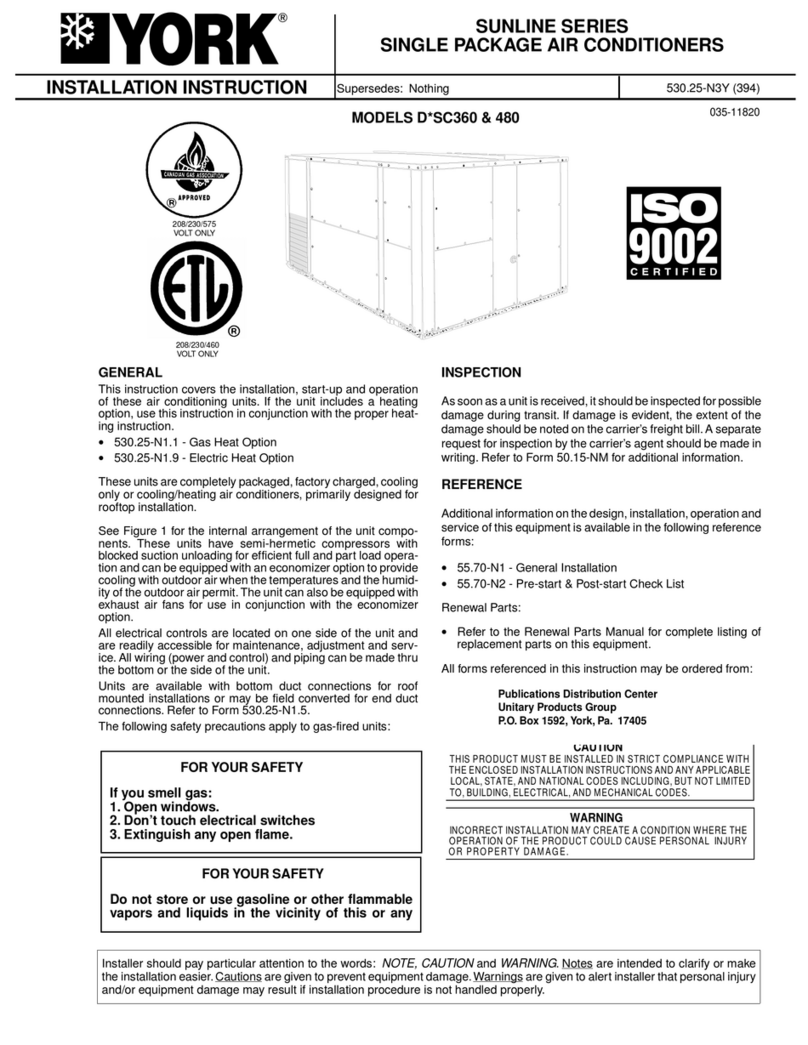 York D*SC360 User manual