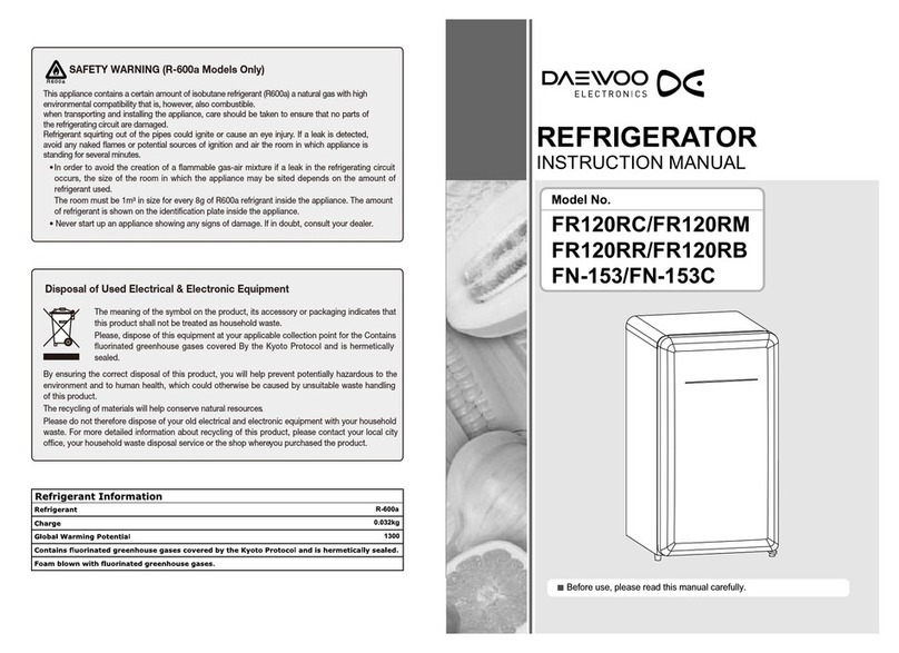 Daewoo FR120RC instruction manual