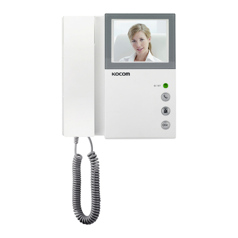 KOCOM KCV-301 Operating & installation manual