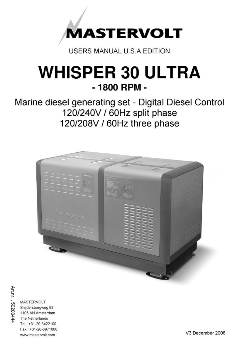 Mastervolt WHISPER 30 ULTRA user manual