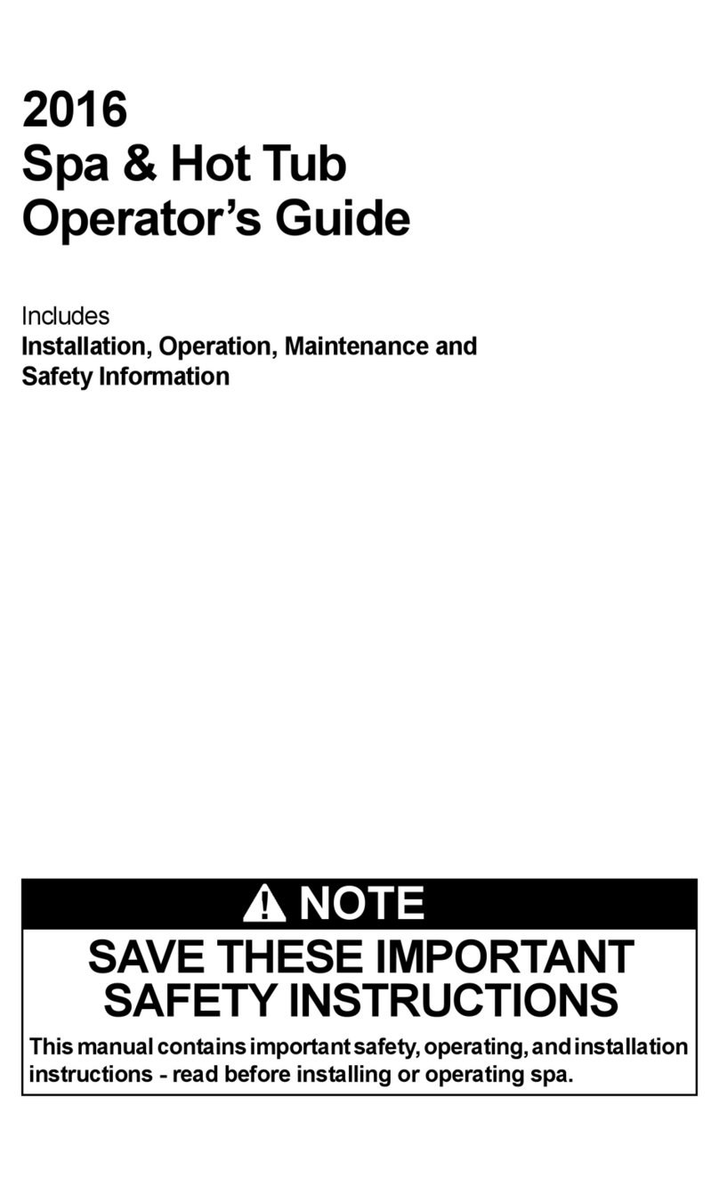 Dynasty Spas Spa & Hot Tub 2016 Manual