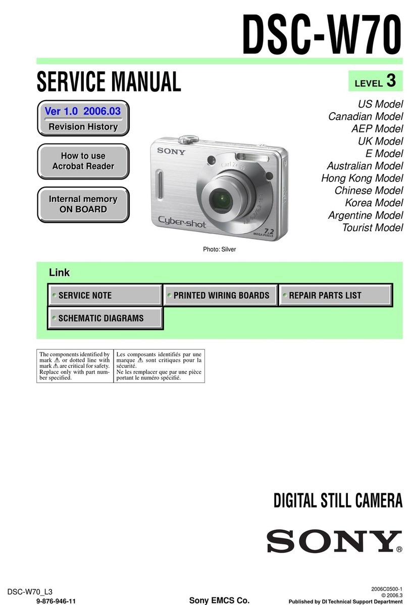 Sony Cyber-shot DSC-W70 Service manual