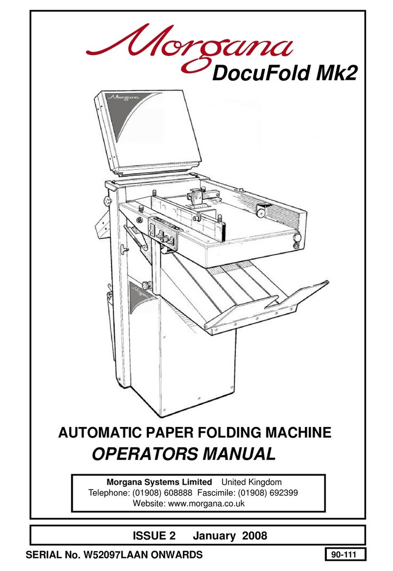 Morgana DocuFold Mk2 Operator's manual