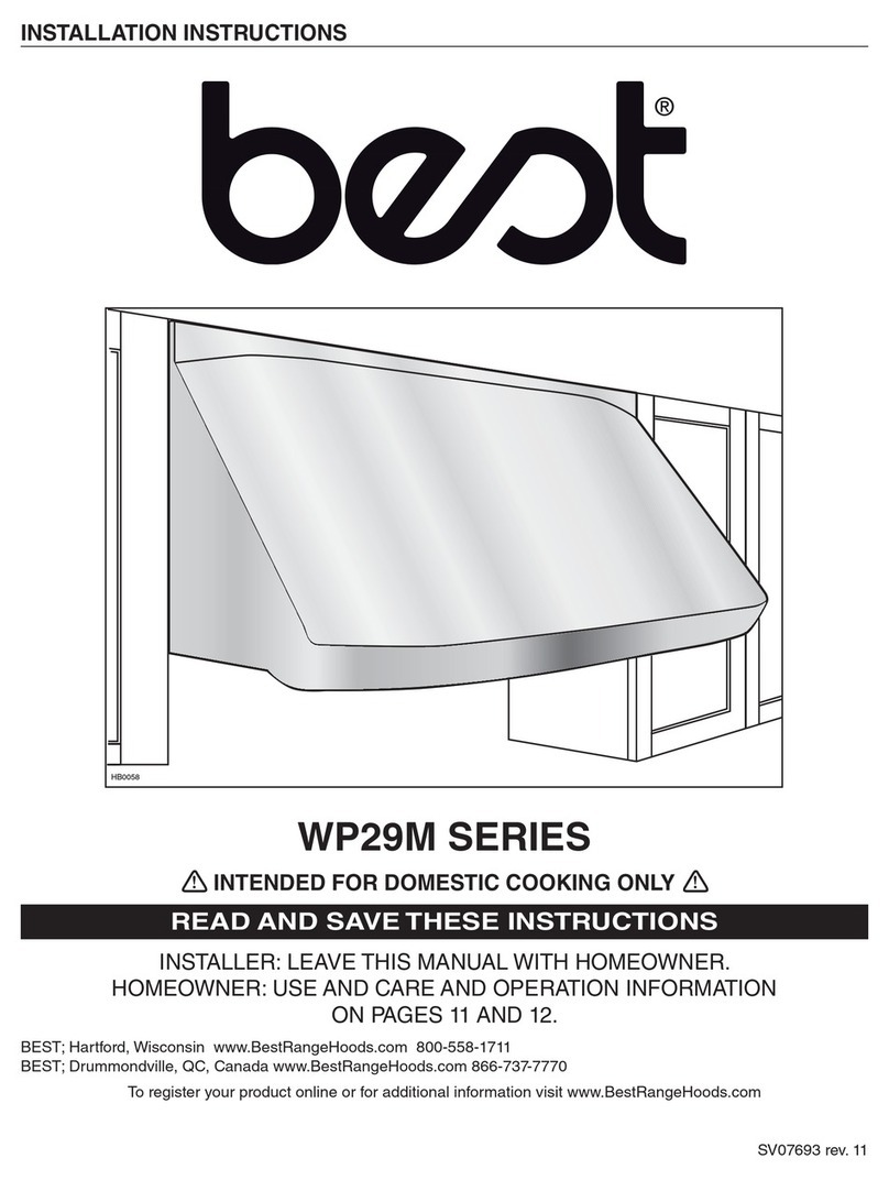 Best WP29M SERIES installation instructions