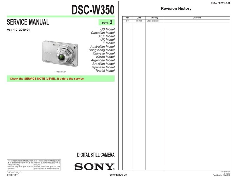 Sony DSC-W350 Cyber-shot® User manual